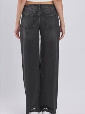 Eunina Felix Black Wide-Leg Jeans